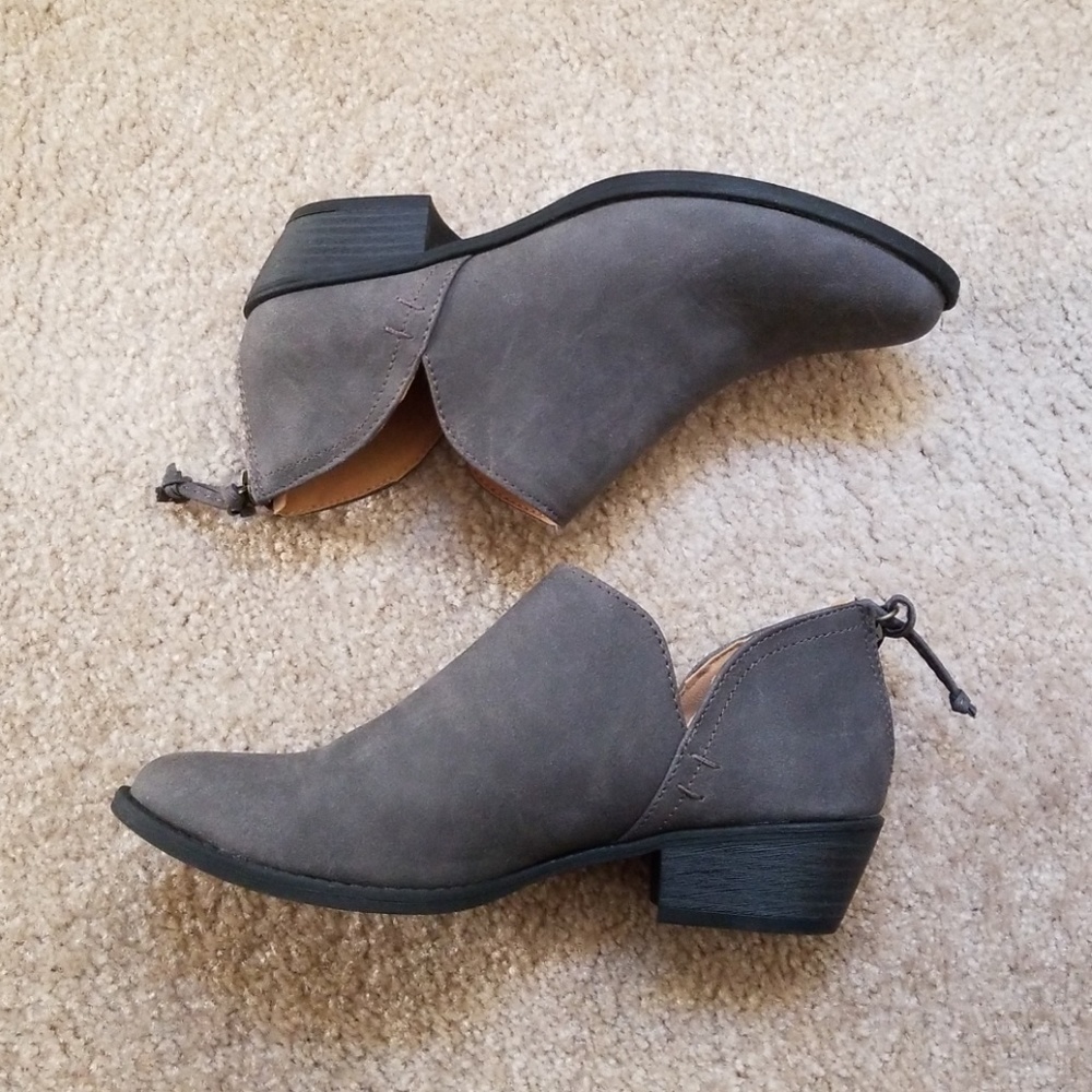 Grey booties